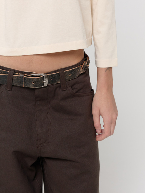 지비에이치 어패럴 TWIST BELT / DARK BROWN