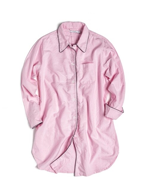(W) Marilyn Night Shirt Oxford Pink