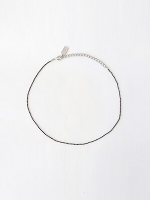 [단독]black ball chain necklace (choker)