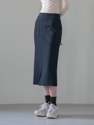 H라인 포켓 슬릿 롱스커트_3 colors