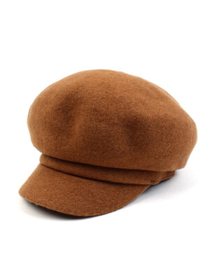 Deep Beige Wool Newsboy Cap 뉴스보이캡