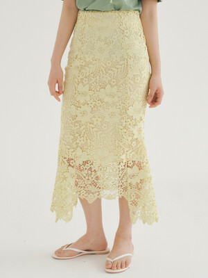 RCP SENTIMENTAL SKIRT LEMON YELLOW