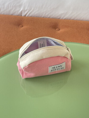 taco mini pouch ( pink )