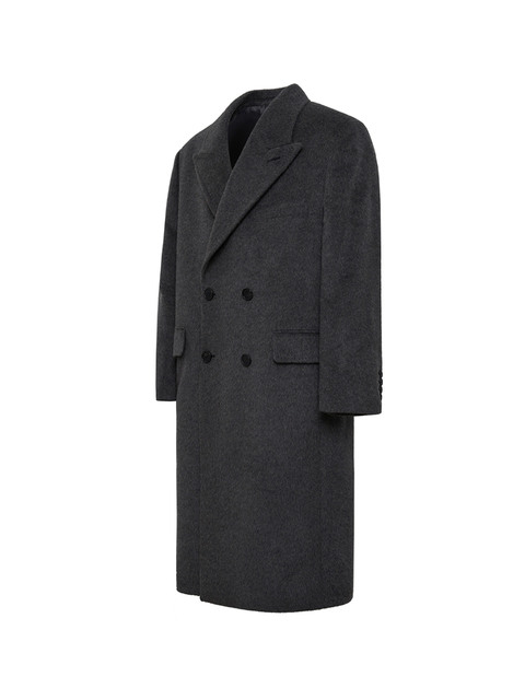 아우터,아우터 - 레씨토 (LECYTO ) - [ODER MADE] OVERSIZED HAIRY DOUBLE LONG COAT_[GRAY]