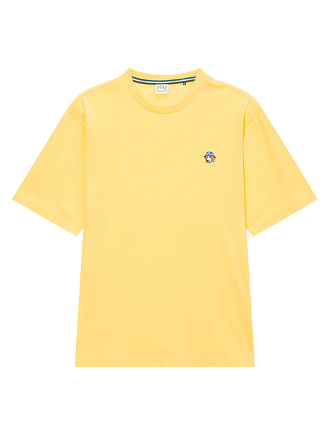 티셔츠,티셔츠 - 피즈 (PHIZ) - [헤지스 피즈] 옐로우 프리미어 코튼 버킷 스몰 로고 반팔 티셔츠