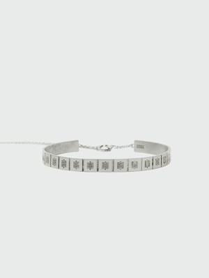 WIA Logo Chocker Necklace - Silver