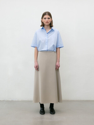 Wool long skirt