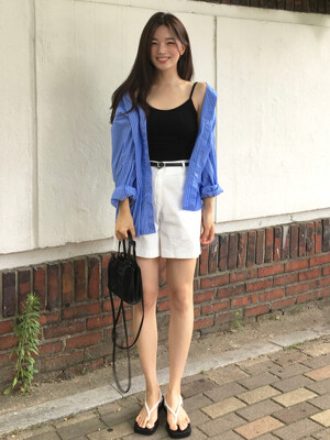 SIPT7067 chino short pants_White