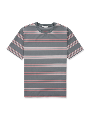 [DIEMS by STCO] 스트라이프 멀티 컬러 티셔츠 (민트)