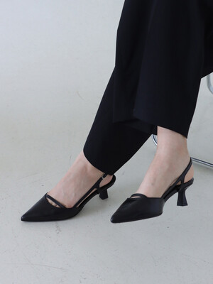 line slingback shoes_23535_black