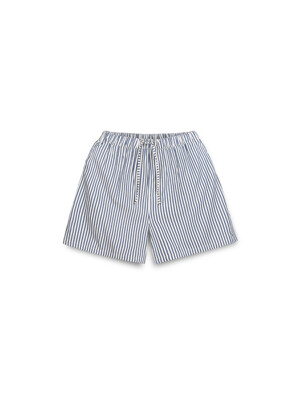 RELAXED STRIPE PAJAMS SHORTS_BLUE