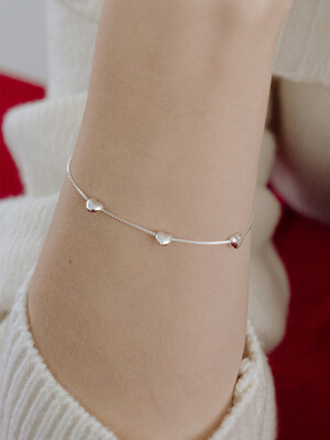 [Silver925] WH006 heart chain bracelet