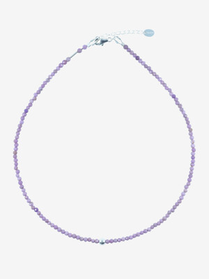 [silver925] purple micah necklace