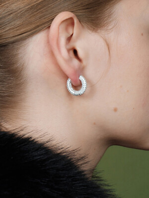 Shiny Ring Hoop Earrings