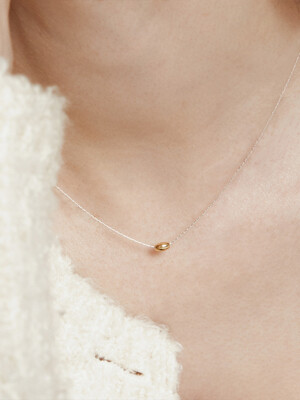 Gold Oval Ball Pendant N