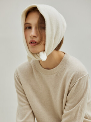 Line Pullover Cashmere Knit (Oatmeal)