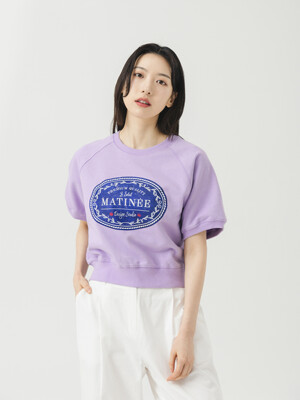 Matinee Vintage Label Half Sweat Shirt [LAVENDER]