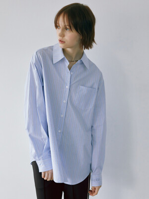 Amelie stripe Shirt _ blue