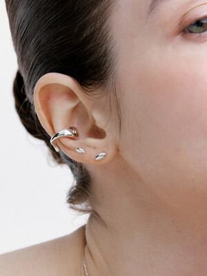 [silver925]mini egg ball earring