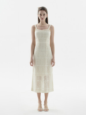 Knit Sleeveless Long Dress(ivory)_YT23D188