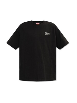 24SS 백 로고 프린팅 티셔츠 블랙 5TS184 4SG 99J
