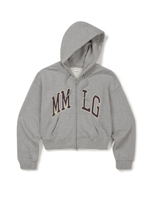 [Mmlg W] VARSITY HOOD ZIPUP (EVERY GREY)