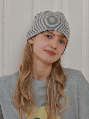 ANC LOGO STRIPE BEANIE_GREY