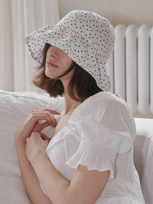 Violetta Shirring Bucket Hat (2 Colors)