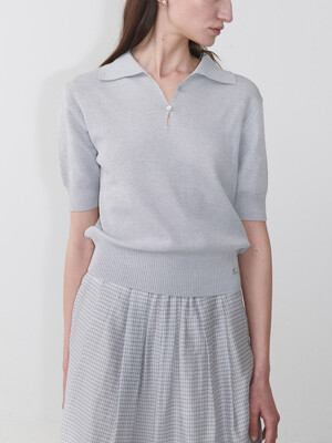 Basic PK Knit Top SK5MP241_2color
