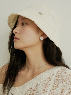 Soft shirring light bucket hat - 2color
