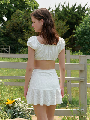 Chloe Swim Skirt White
