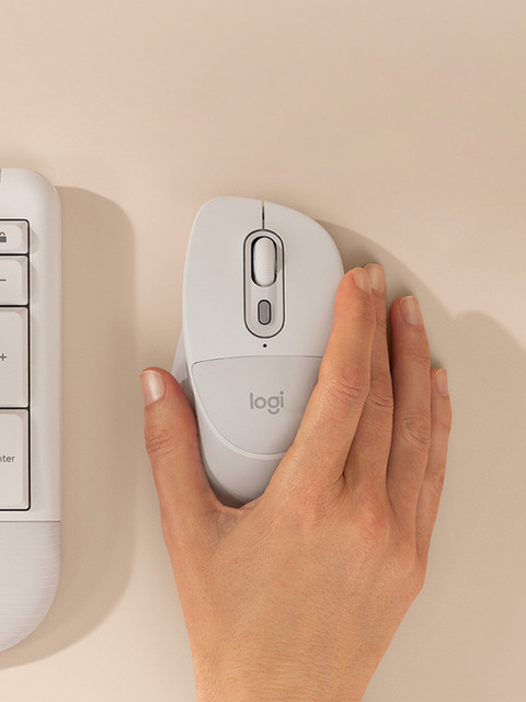 로지텍 로지텍코리아 공식 M850L 인체공학 무소음 핸드쿠션 무선 마우스 오프화이트