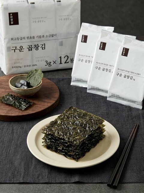 미식(美食) 인생김 구운 곱창김 24봉 (12봉+12봉)