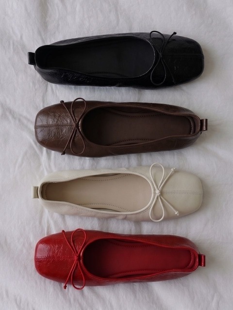 스퍼 [7차 리오더] Odd Soft Square Ribbon Flat -WA9023 (4color)