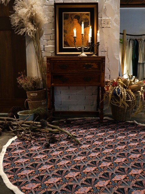 세잔느 라운드 프리지 매트 : Cezanne round fringe mat
