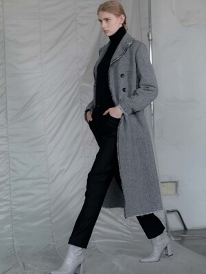 One Side Button Wool Coat (TEFHC10)