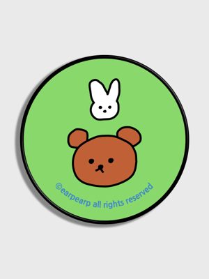Bear and rabbit-green(스마트톡)