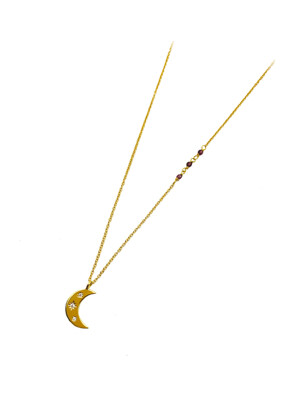 Luna garnet necklace