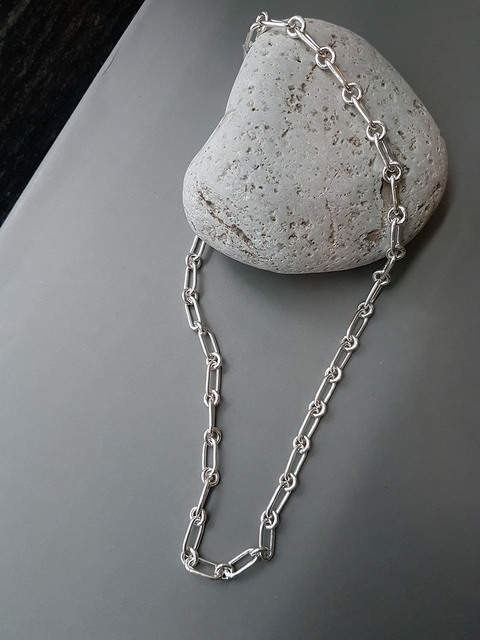 14k골드,주얼리 - 밀서울 (MIL SEOUL) - Silver Bold Chain Necklace