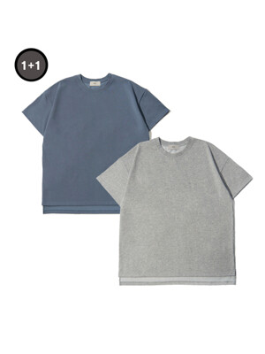 [패키지상품]프리미엄 세미오버핏 코튼 티셔츠