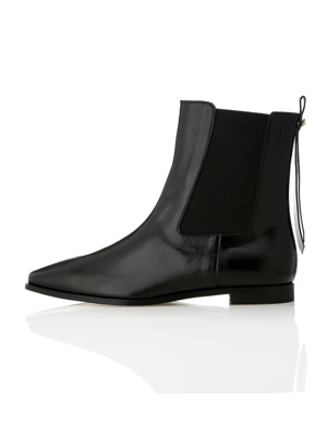 Stud Point Flat Chelsea boots - MD1091b Black