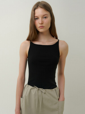 camisole ribbed t-shirt (3colors)