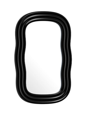 [배송 4-6주 소요] Wave Mirror (Black / Small)