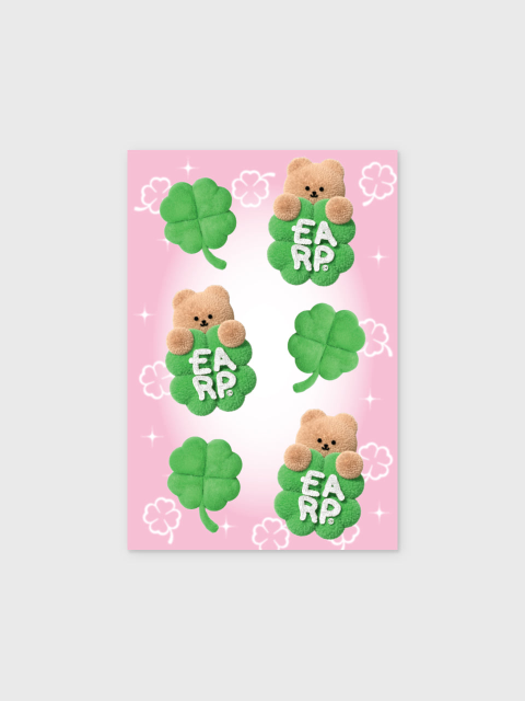 문구 - 어프어프 (EARP EARP) - LUCKY CLOVER COVY-PINK(엽서)