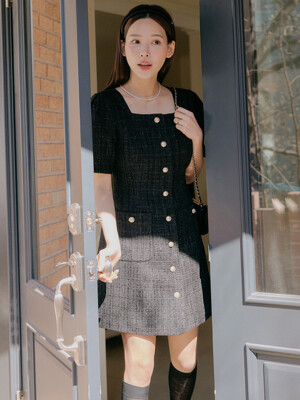 안나 트위드 드레스 / ANNA TWEED DRESS_2colors