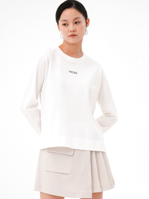 Long Sleeve Logo T-shirt _White