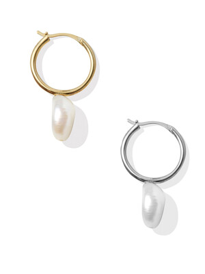 Fresh pearl one touch earring