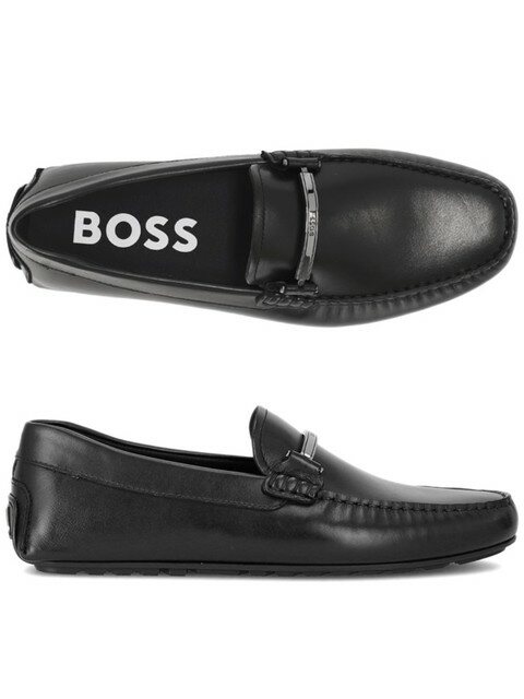 럭셔리슈즈 - 휴고 보스 (Hugo Boss) - Noel 50487425 001 모카신 로퍼 휴고보스