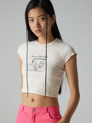 FRED CROP T - CREAM