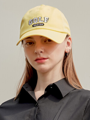 labe golf ballcap yellow
